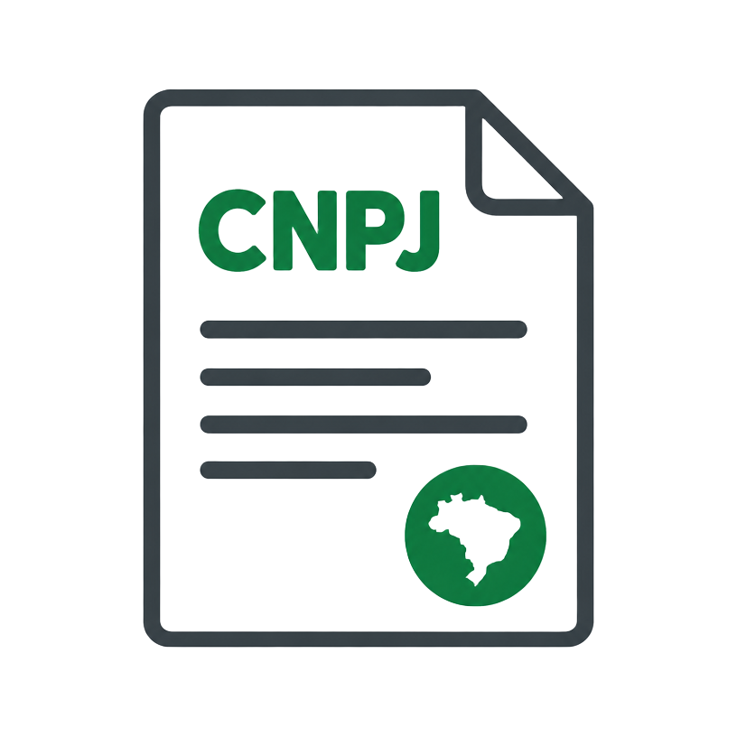 Ícone de documento cadastral de CNPJ