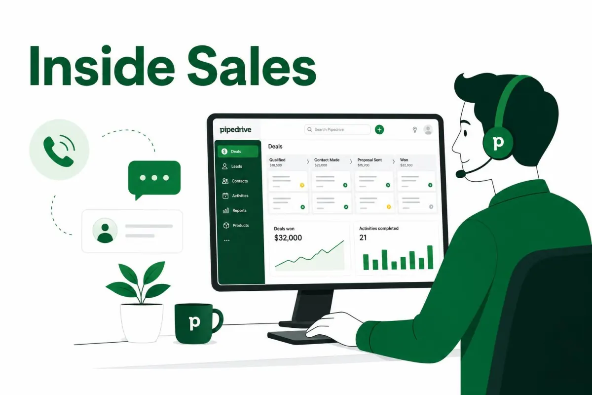 Inside Sales: o que é e como montar uma operação do zero com Pipedrive